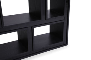 VIG Furniture Modrest Suffolk - Contemporary Black Ash Bookcase VGVCBF-003-7