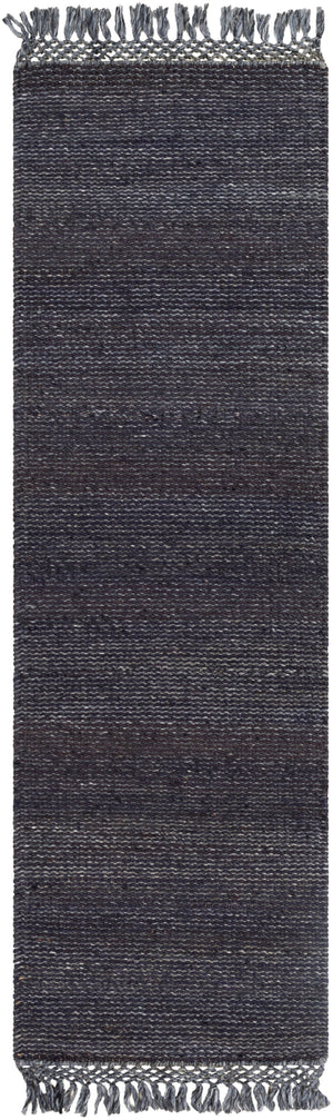 Southampton SUH-2300 Modern Jute, Recycled PET Yarn Rug SUH2300-268 Navy, Medium Gray 60% Jute, 40% Recycled PET Yarn 2'6" x 8'