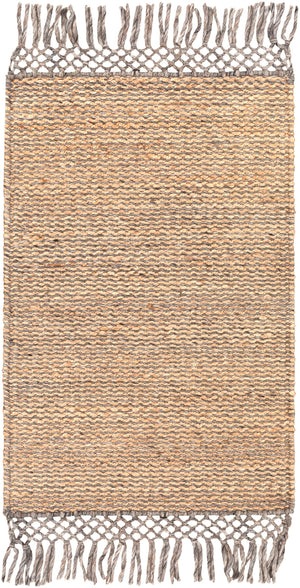 Southampton SUH-2302 Modern Jute, Recycled PET Yarn Rug SUH2302-81012 Tan, Charcoal, Medium Gray 60% Jute, 40% Recycled PET Yarn 8'10" x 12'