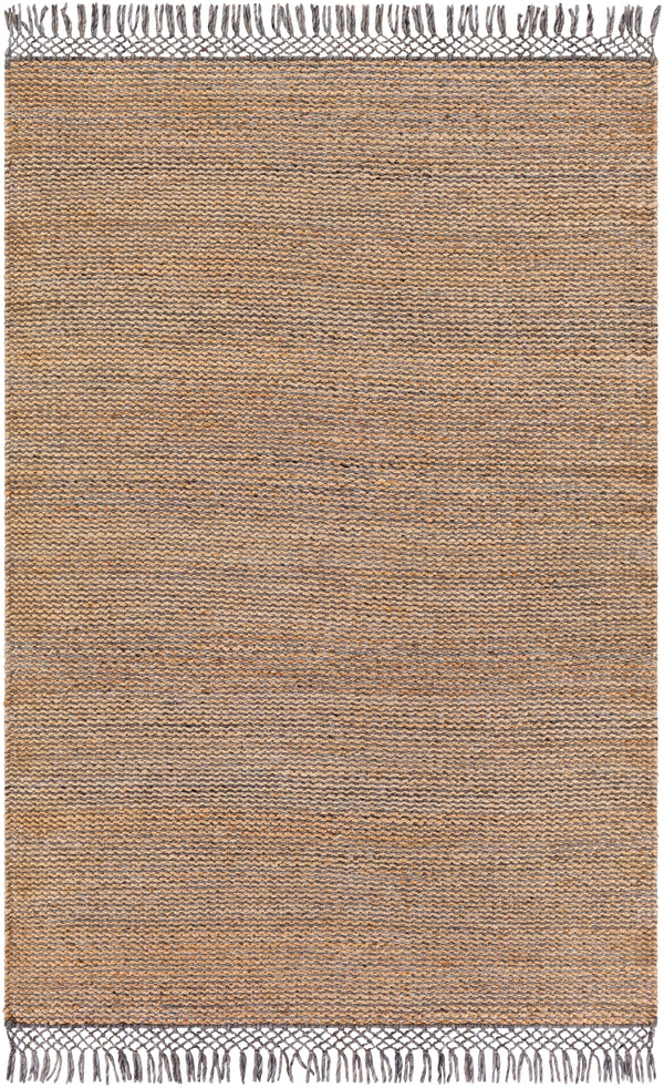 Southampton SUH-2302 Modern Jute, Recycled PET Yarn Rug SUH2302-576 Tan, Charcoal, Medium Gray 60% Jute, 40% Recycled PET Yarn 5' x 7'6"