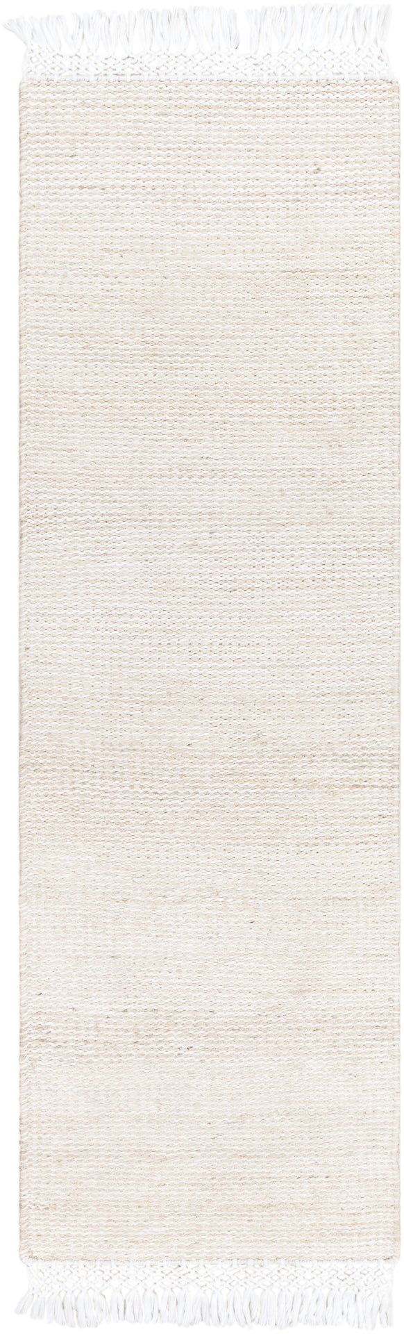 Southampton SUH-2304 Modern Jute, Recycled PET Yarn Rug SUH2304-268 White, Cream 60% Jute, 40% Recycled PET Yarn 2'6" x 8'