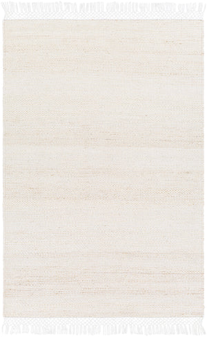 Southampton SUH-2304 Modern Jute, Recycled PET Yarn Rug SUH2304-576 White, Cream 60% Jute, 40% Recycled PET Yarn 5' x 7'6"