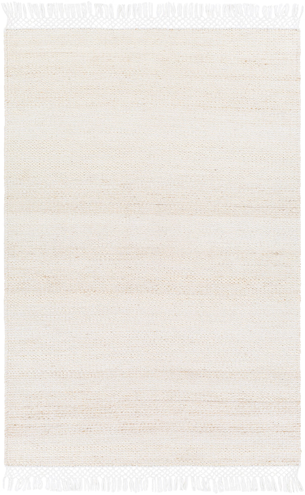 Southampton SUH-2304 Modern Jute, Recycled PET Yarn Rug SUH2304-576 White, Cream 60% Jute, 40% Recycled PET Yarn 5' x 7'6"