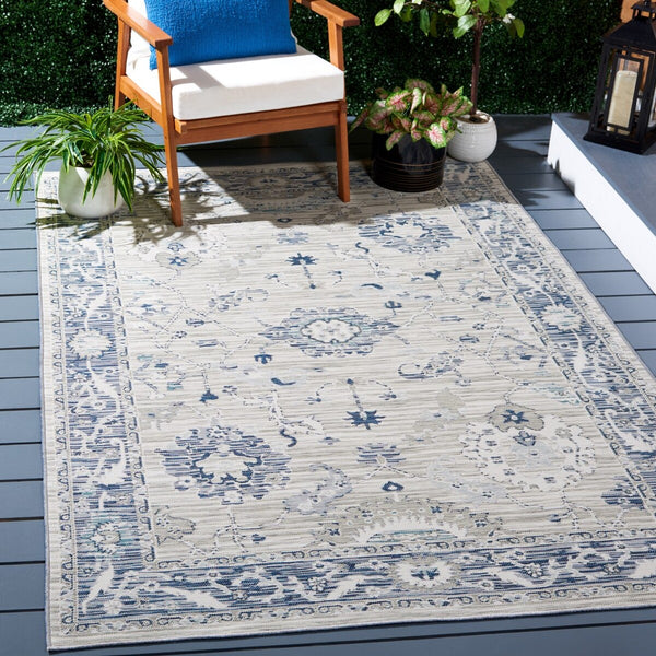 Safavieh Sunrise 624 Flatweave Indoor / Outdoor Rug Grey / Blue Ivory 8' x 10'