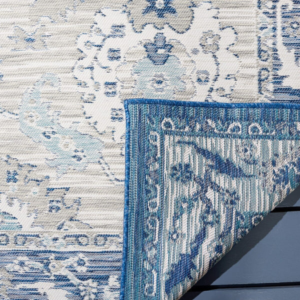 Safavieh Sunrise 624 Flatweave Indoor / Outdoor Rug Grey / Blue Ivory 8' x 10'