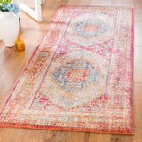 Sutton 404  Power Loomed 68% Polyester 25% Cotton 7% Polycotton Rug Fuchsia / Ivory