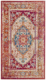 Sutton 404  Power Loomed 68% Polyester 25% Cotton 7% Polycotton Rug Fuchsia / Ivory