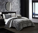 Alianna Grey Queen 5pc Comforter Set