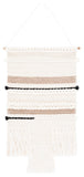 Safavieh Sedona Woven Wall Art 119 Ivory / Black Mix Nz Wool+Linen+Bamboo+Felt SWA119Z-2