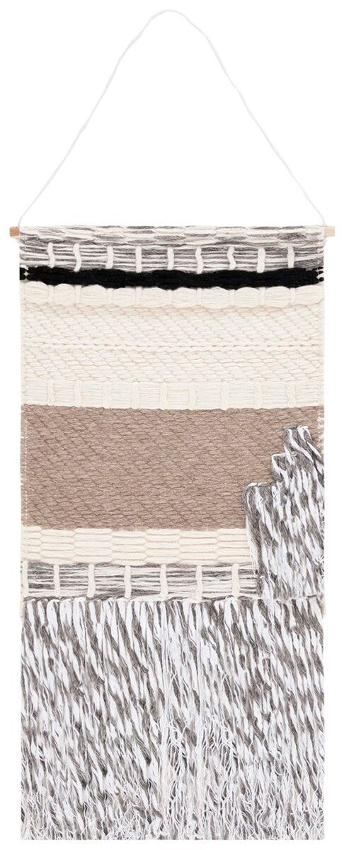 Safavieh Sedona Woven Wall Art 120 Ivory / Black Mix Nz Wool+Jute SWA120Z-2