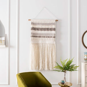 Sedona Woven Wall Art 121 Ivory Grey