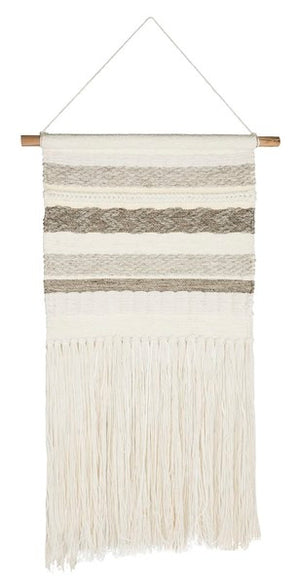 Sedona Woven Wall Art 121 Ivory Grey