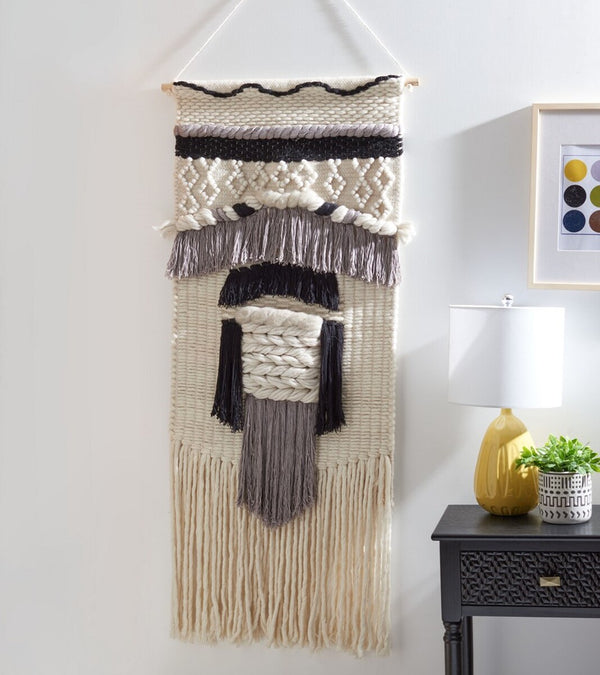 Sedona Hidalgo Woven Wall Art Ivory Grey WOOL & VICOSE & POLYESTER SWA126-2