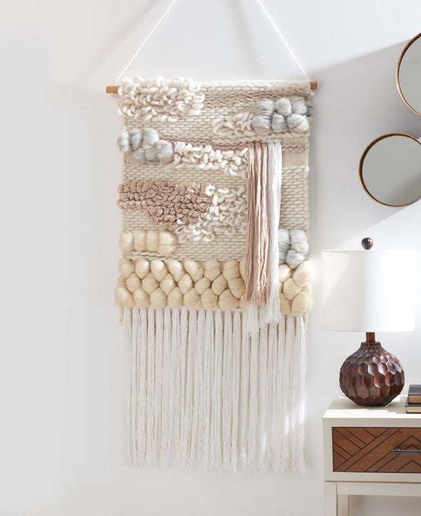 Sedona Florica Woven Wall Art Ivory WOOL & POLYESTER & VISCOSE SWA140-2