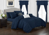 Avila Navy King 20pc Comforter Set