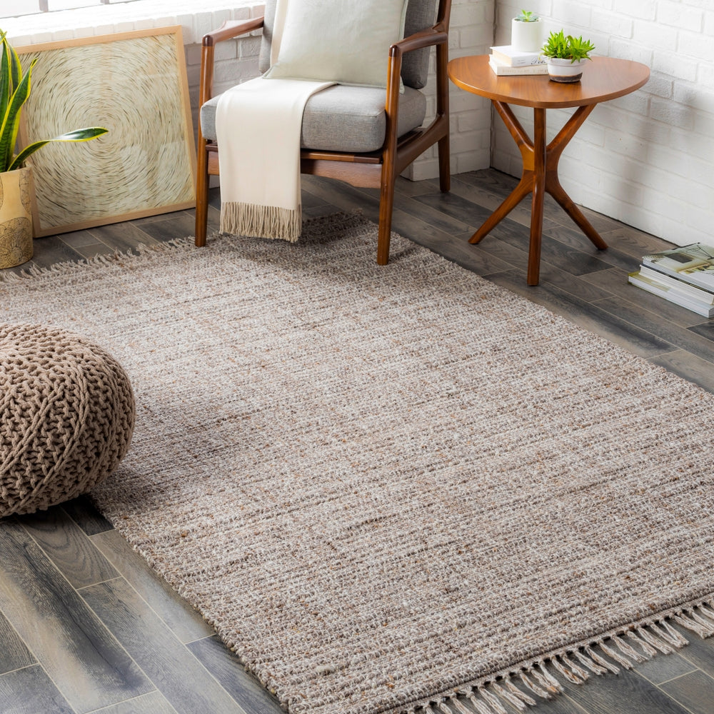 Skywalk SWK-2300 Modern Wool, Polyester Rug SWK2300-81012 Charcoal, Medium Gray, Tan, Cream 60% Wool, 40% Polyester 8'10" x 12'