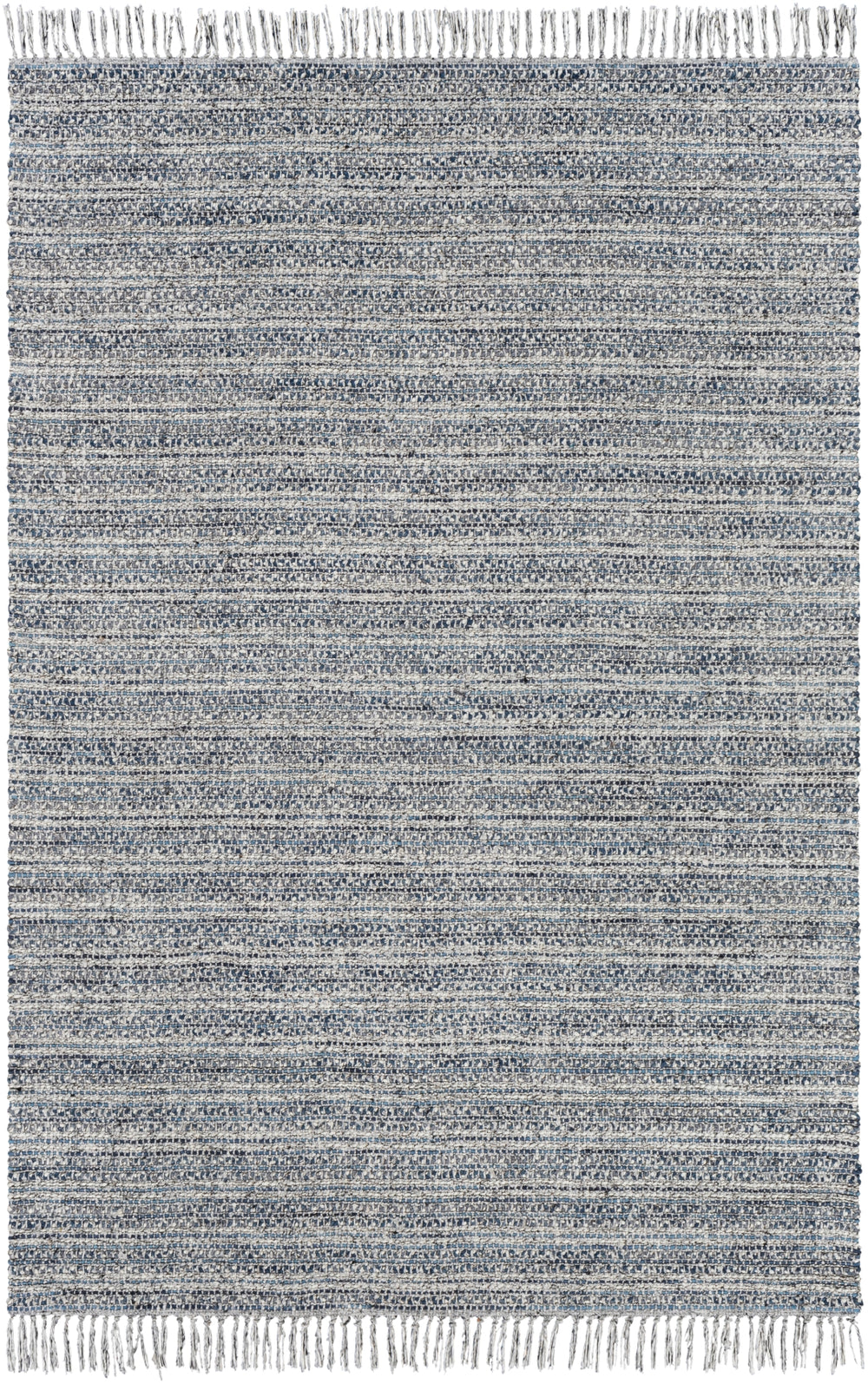 Skywalk SWK-2301 Modern Wool, Polyester Rug SWK2301-81012 Dark Blue, Denim, Light Gray, Cream 60% Wool, 40% Polyester 8'10" x 12'