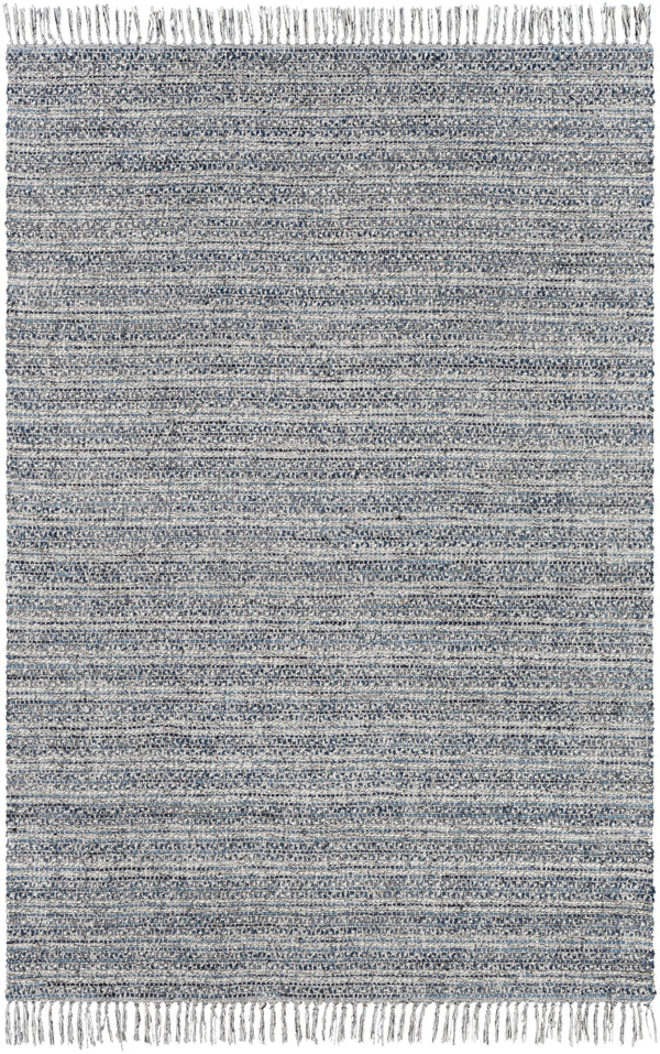 Skywalk SWK-2301 Modern Wool, Polyester Rug SWK2301-81012 Dark Blue, Denim, Light Gray, Cream 60% Wool, 40% Polyester 8'10" x 12'
