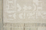 Nourison Elan ELN02 Vintage Handmade Knotted Indoor only Area Rug Light Grey 5'6" x 8' 99446377708