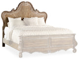 Chatelet Traditional-Formal King Wood Panel Headboard In Poplar Solids With Pecan Veneers And Resin