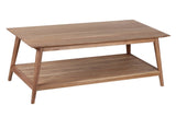 Portola Solid Acacia Wood Transitional Coffee Table