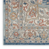 Nourison Concerto CNC11 Vintage Machine Made Power-loomed Indoor only Area Rug Ivory Blue 8'10" x 11'10" 99446822321