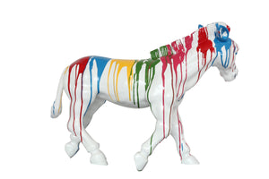 VIG Furniture Modrest Rainbow Zebra Modern Sculpture VGTHSZ0435