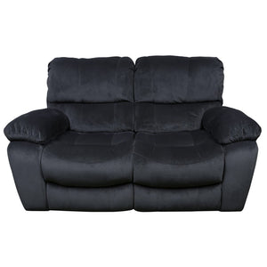 Porter Designs Ramsey Microfiber Dual seat Transitional Reclining Love Gray 03-112C-02B-6014