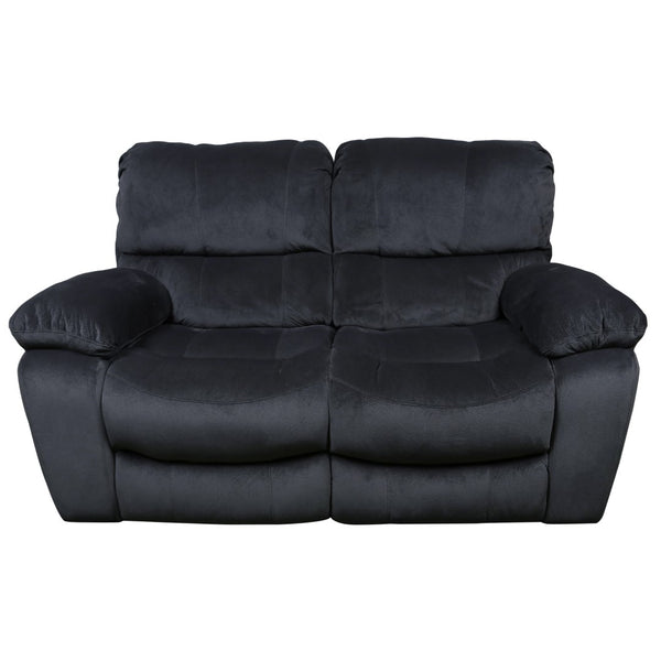 Porter Designs Ramsey Microfiber Dual seat Transitional Reclining Love Gray 03-112C-02B-6014