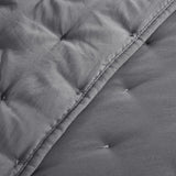 Chyle Grey King 3pc Quilt Set