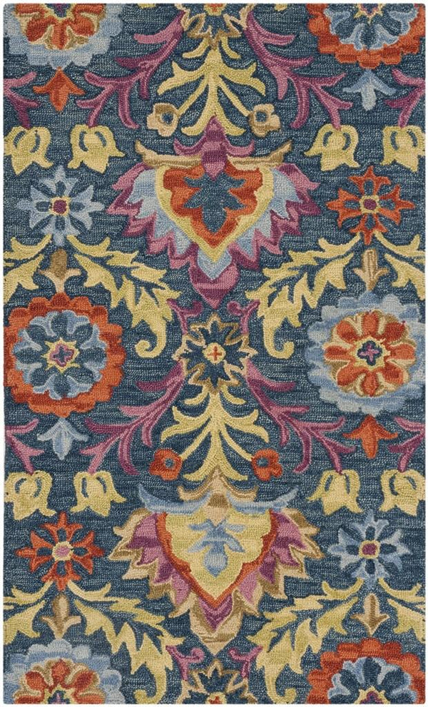 Safavieh Suzani 312 Hand Hooked Wool and Cotton Rug SZN312A-3