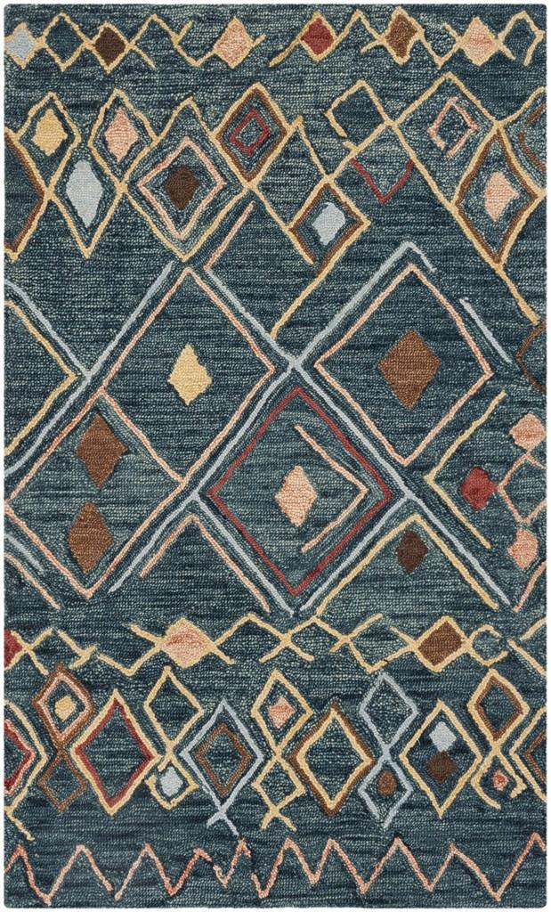 Safavieh Suzani 314 Hand Hooked Wool and Cotton Rug SZN314A-3