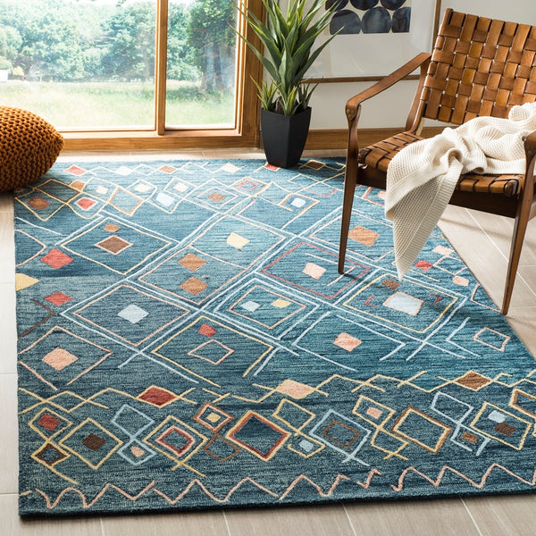 Safavieh Suzani 314 Hand Hooked Wool and Cotton Rug SZN314A-3