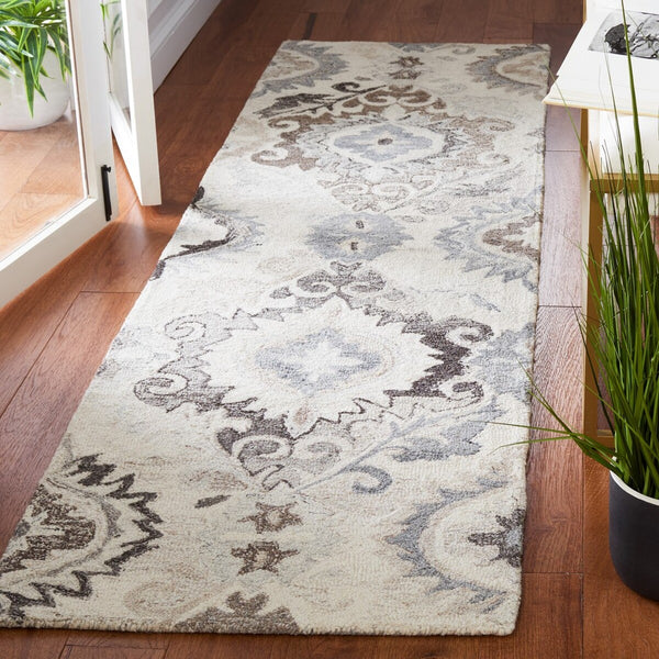 Safavieh Suzani 336 Hand Tufted Wool and Cotton with Latex Contemporary Rug SZN336A-8