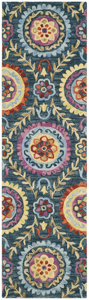 Safavieh Suzani 374 Hand Hooked Wool and Cotton Rug SZN374A-3