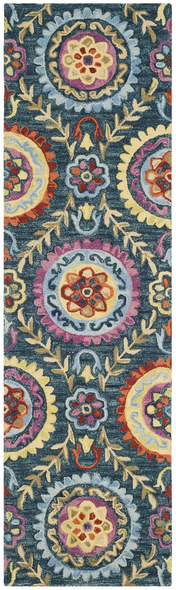 Safavieh Suzani 374 Hand Hooked Wool and Cotton Rug SZN374A-3