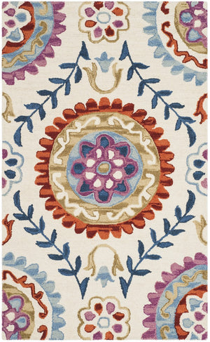 Safavieh Suzani 374 Hand Hooked Wool and Cotton Rug SZN374B-3
