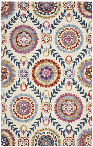 Safavieh Suzani 374 Hand Hooked Wool and Cotton Rug SZN374B-3