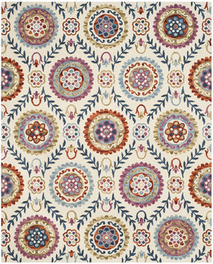 Safavieh Suzani 374 Hand Hooked Wool and Cotton Rug SZN374B-3