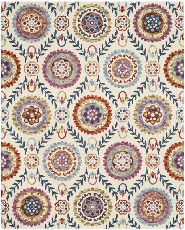 Safavieh Suzani 374 Hand Hooked Wool and Cotton Rug SZN374B-3