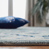 Suzani 501  Hand Tufted 100% Wool Pile Rug Blue / Grey