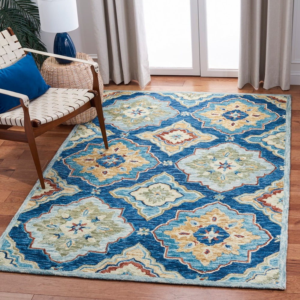 Safavieh Suzani 503 Hand Tufted Wool and Cotton Rug SZN503N-9