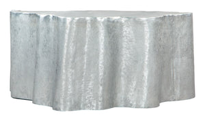 Zuo Modern Kortha Aluminum Modern Commercial Grade Coffee Table Antique Silver Aluminum