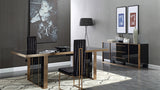 VIG Furniture Nova Domus Cartier Modern Black & Rosegold Dining Set VGVCA002-DINSET