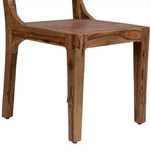 Porter Designs Urban Solid Sheesham Wood Contemporary Dining Chair Brown 07-117-02-1128-1