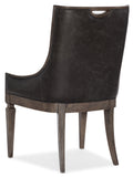 Hooker Furniture - Set of 2 - Woodlands Traditional-Formal Host Chair in Rubberwood, Plywood, Fabric, Foam and Leather 5820-75500-84