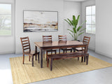 Porter Designs Sonora Solid Sheesham Wood Natural Dining Table Gray 07-116-01-801M