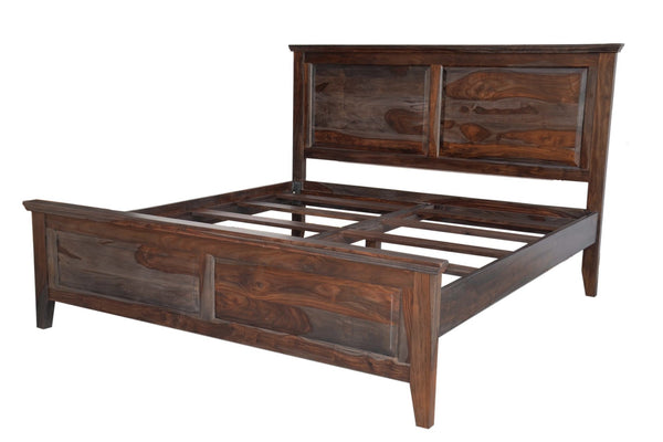 Porter Designs Sonora Solid Sheesham Wood King Natural Bed Gray 04-116-17-7720M-KIT