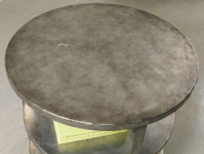 Hooker Furniture Melange Transitional Poplar & Hardwood Solids, Aluminum Sheet Maverick Table 638-50071