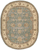 Nourison Nourison 2000 2210 Persian Handmade Tufted Indoor Area Rug Blue 7'6" x 9'6" OVAL 99446593696